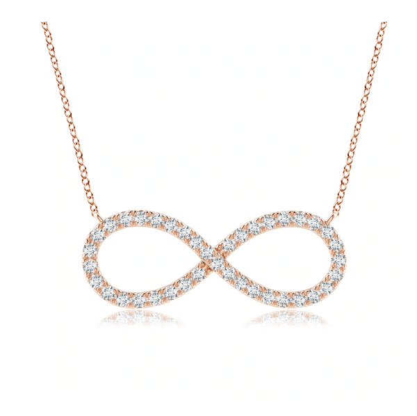 Lab Grown Diamond Infinity Pendant with Chain
