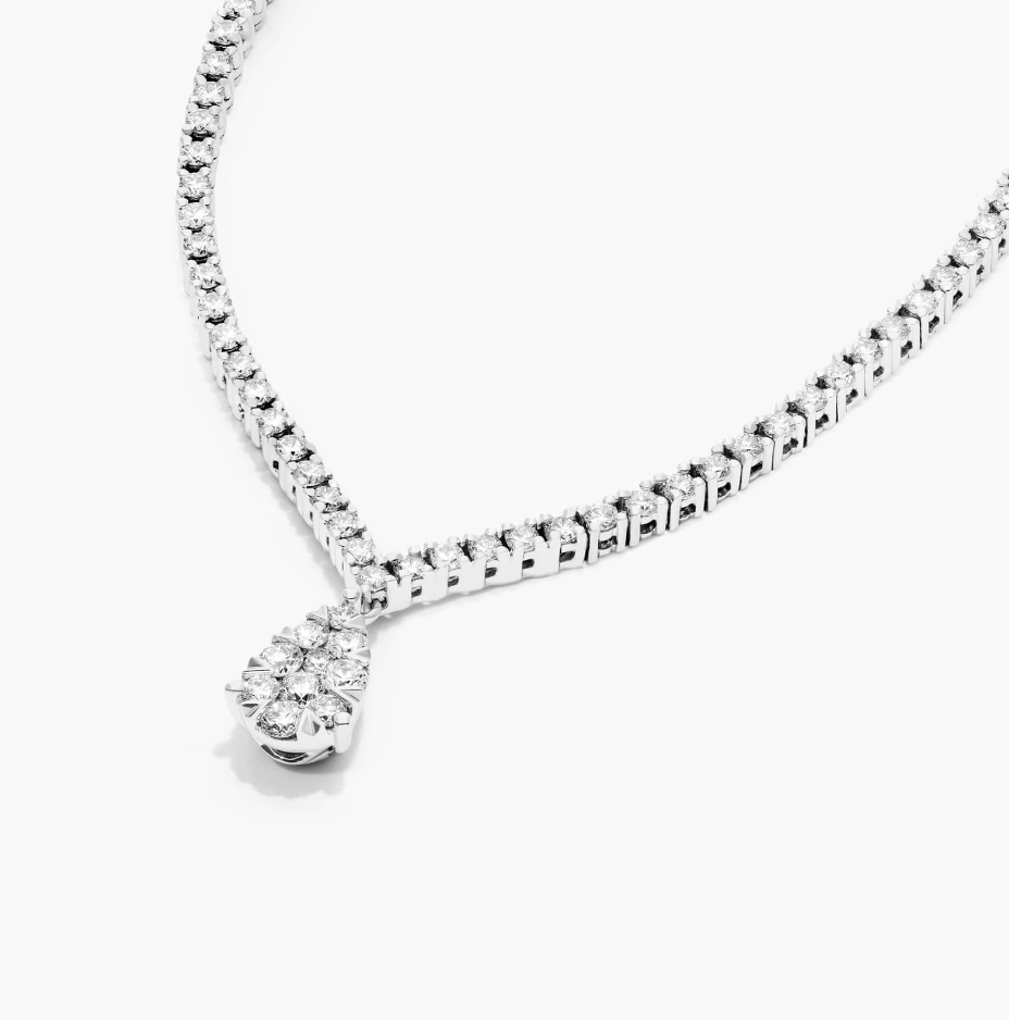 Cascade Diamond Tennis Necklace Elite