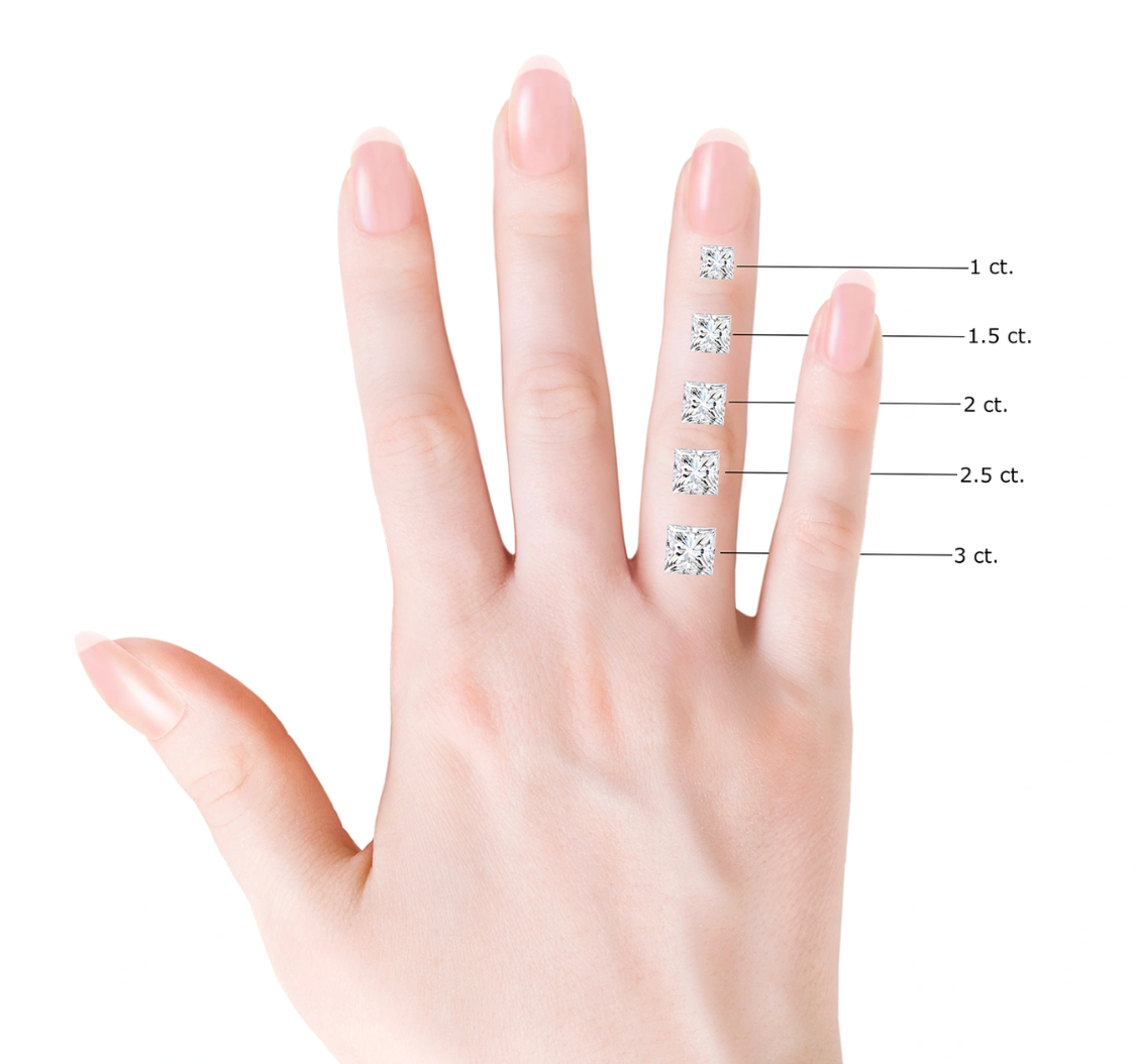 Channel-Set Princess-Cut Diamond Tennis Bracelet
