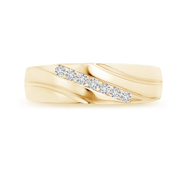 Channel-Set Slanted Lab Grown Diamond 7-Stone