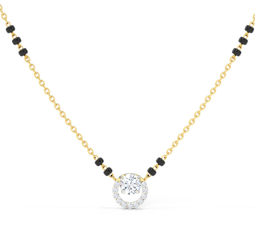 Solitaire Moon Mangalsutra