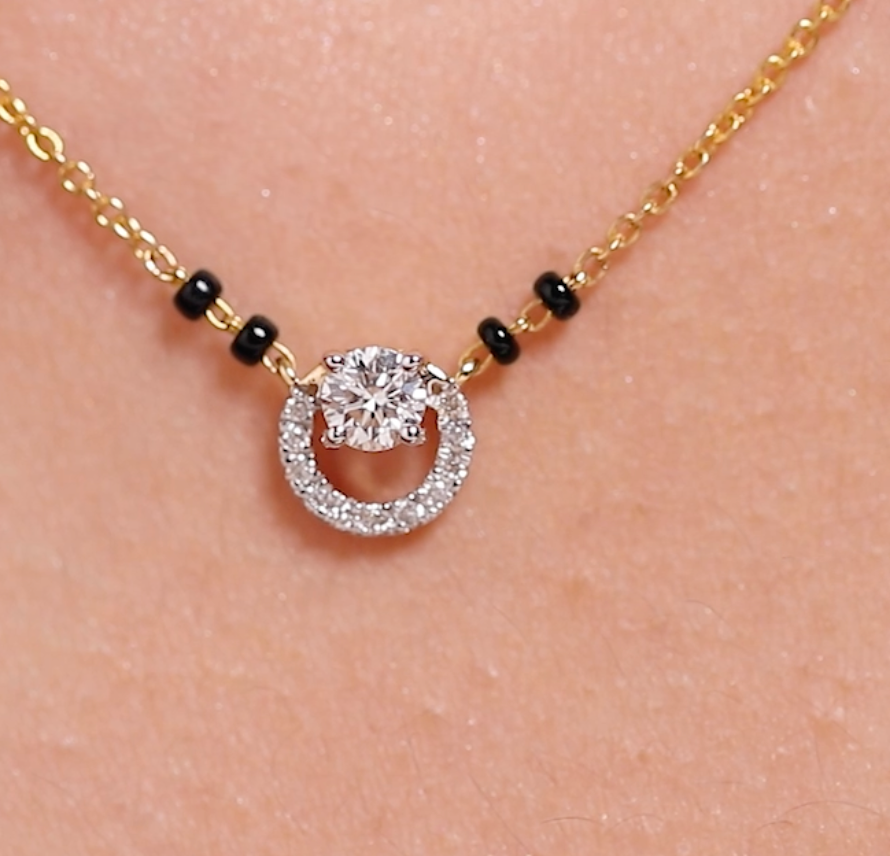 Solitaire Moon Mangalsutra