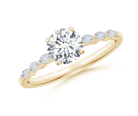 Classic Round with Marquise Accents