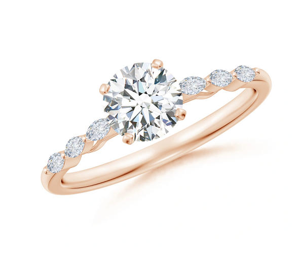 Classic Round with Marquise Accents