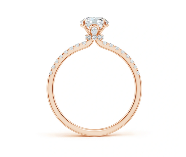 Classic Round with Pave & Hidden Halo