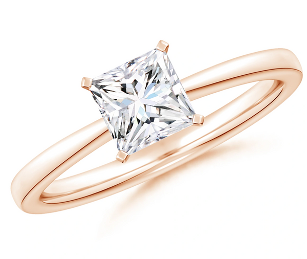 Princess Cut Reverse Tapered Shank