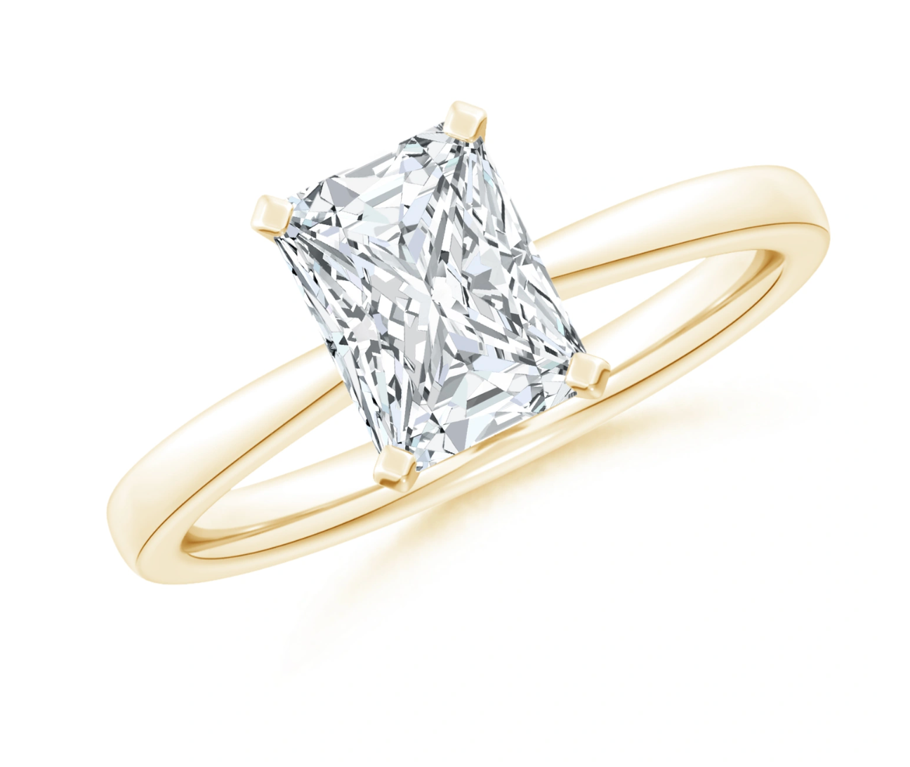 Classic Radiant Cut Solitaire Ring