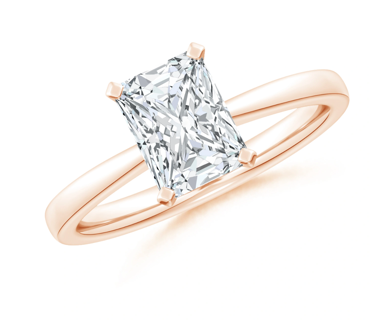 Classic Radiant Cut Solitaire Ring