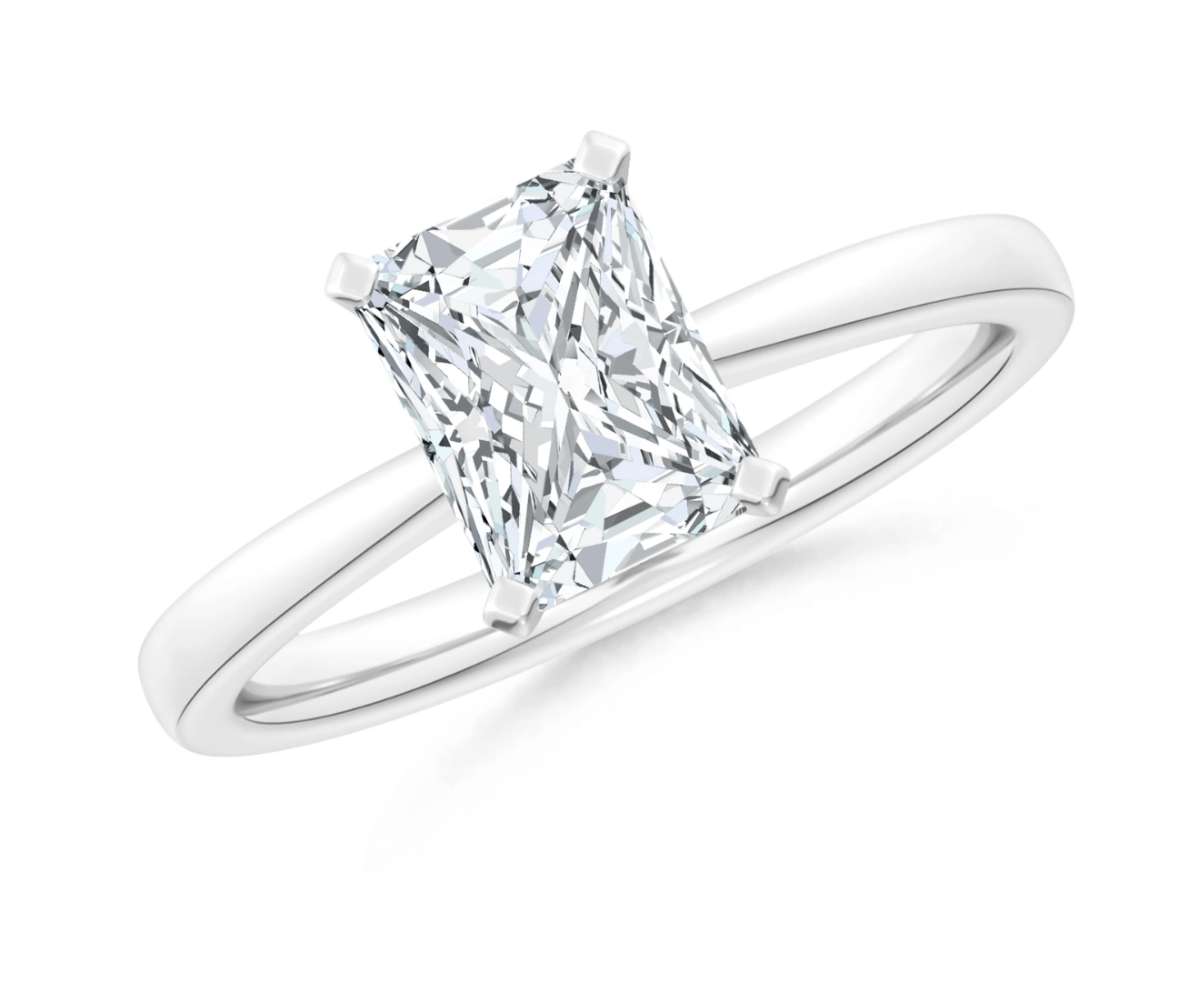 Classic Radiant Cut Solitaire Ring