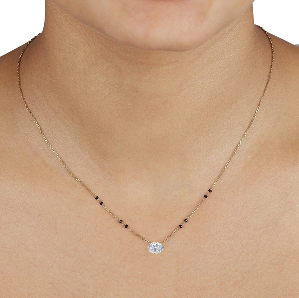 The Galaxy Oval Mangalsutra