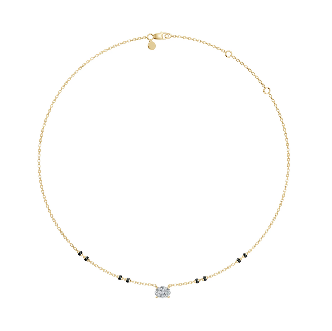 The Lab Grown Diamond Galaxy Oval Mangalsutra