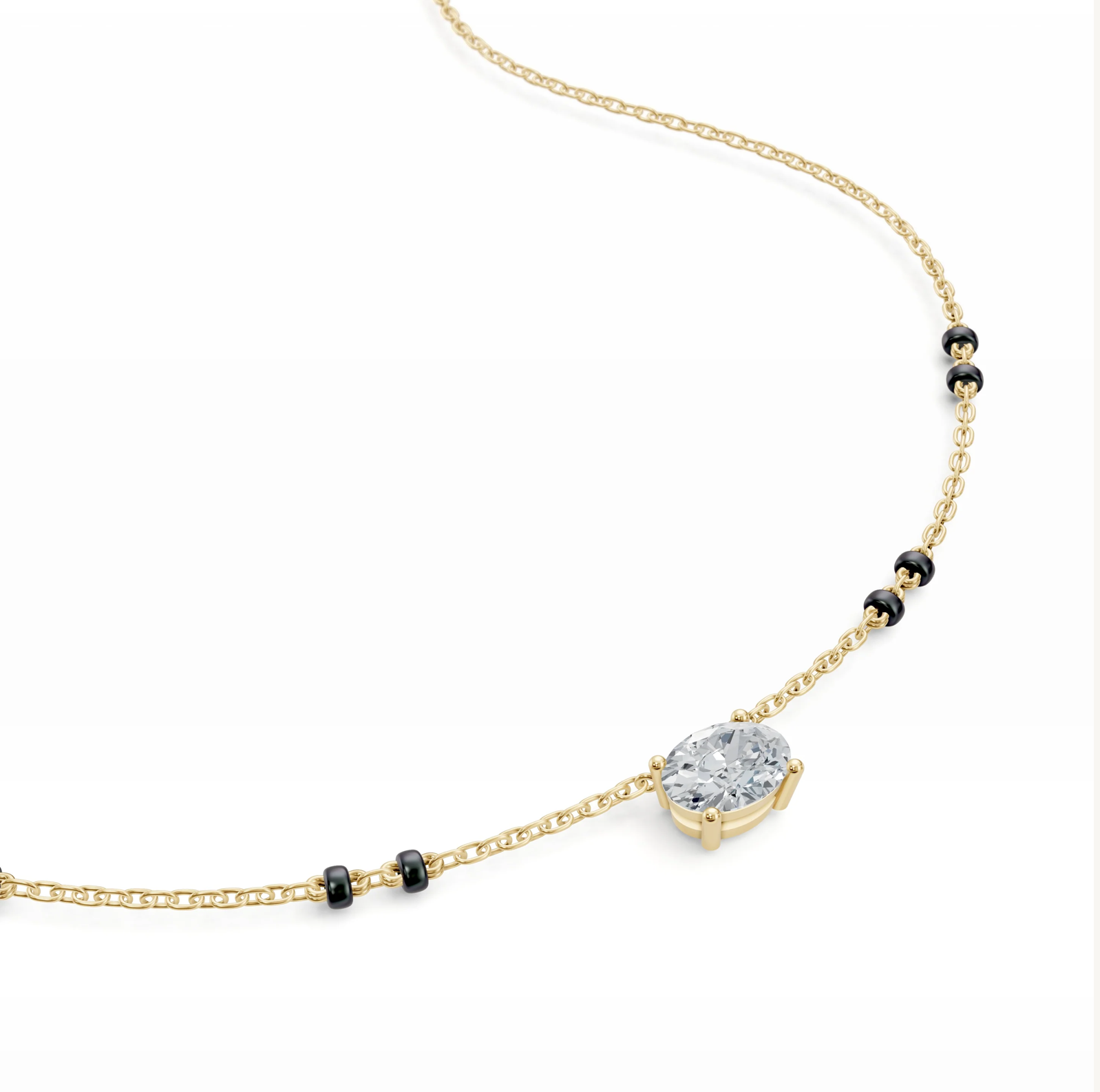 The Galaxy Oval Mangalsutra
