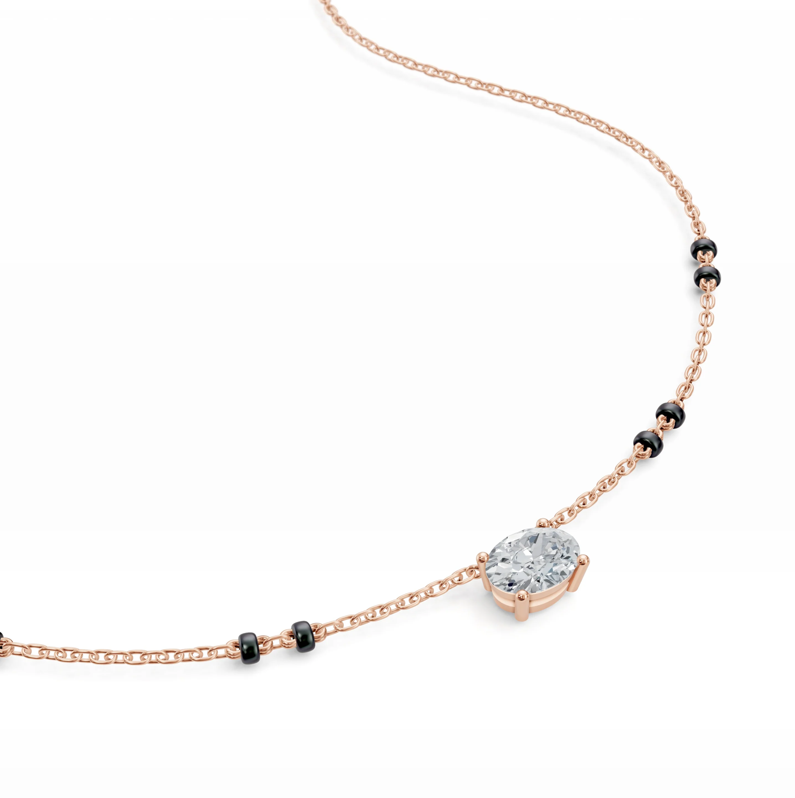 The Galaxy Oval Mangalsutra