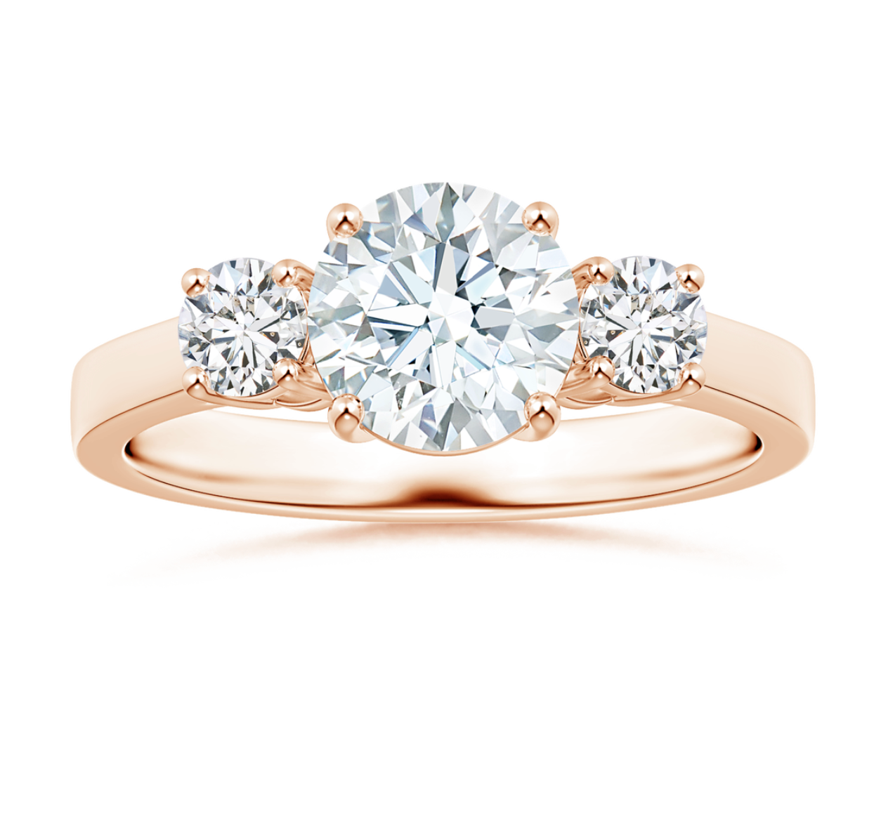 Three Stone Classic Round Diamond Ring