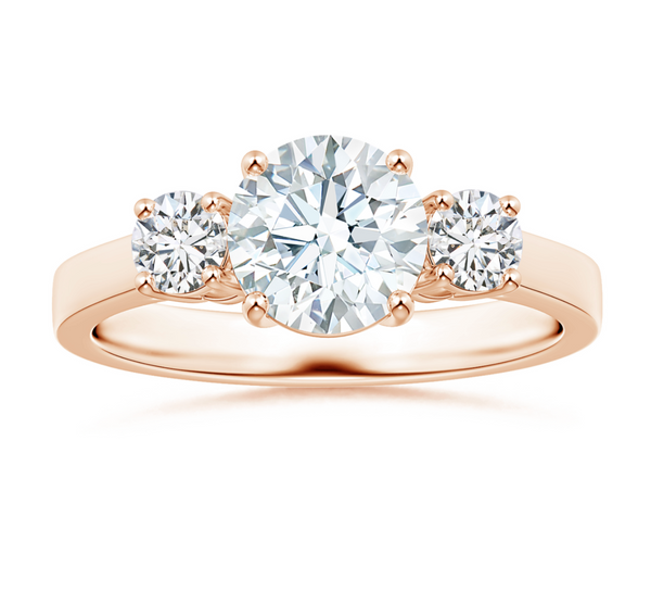Three Stone Classic Round Diamond Ring