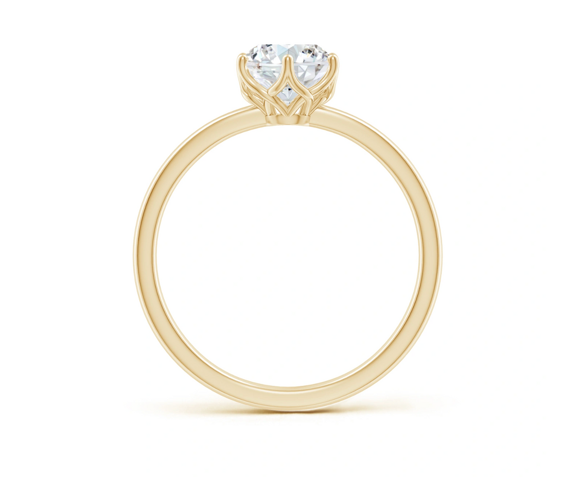 Round Lab Grown Diamond Classic Engagement Ring