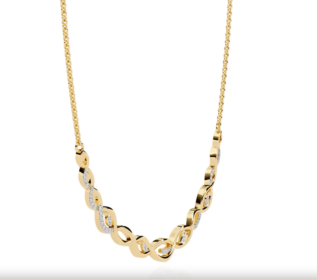 Infinity Link Lab Grown Diamond Necklace