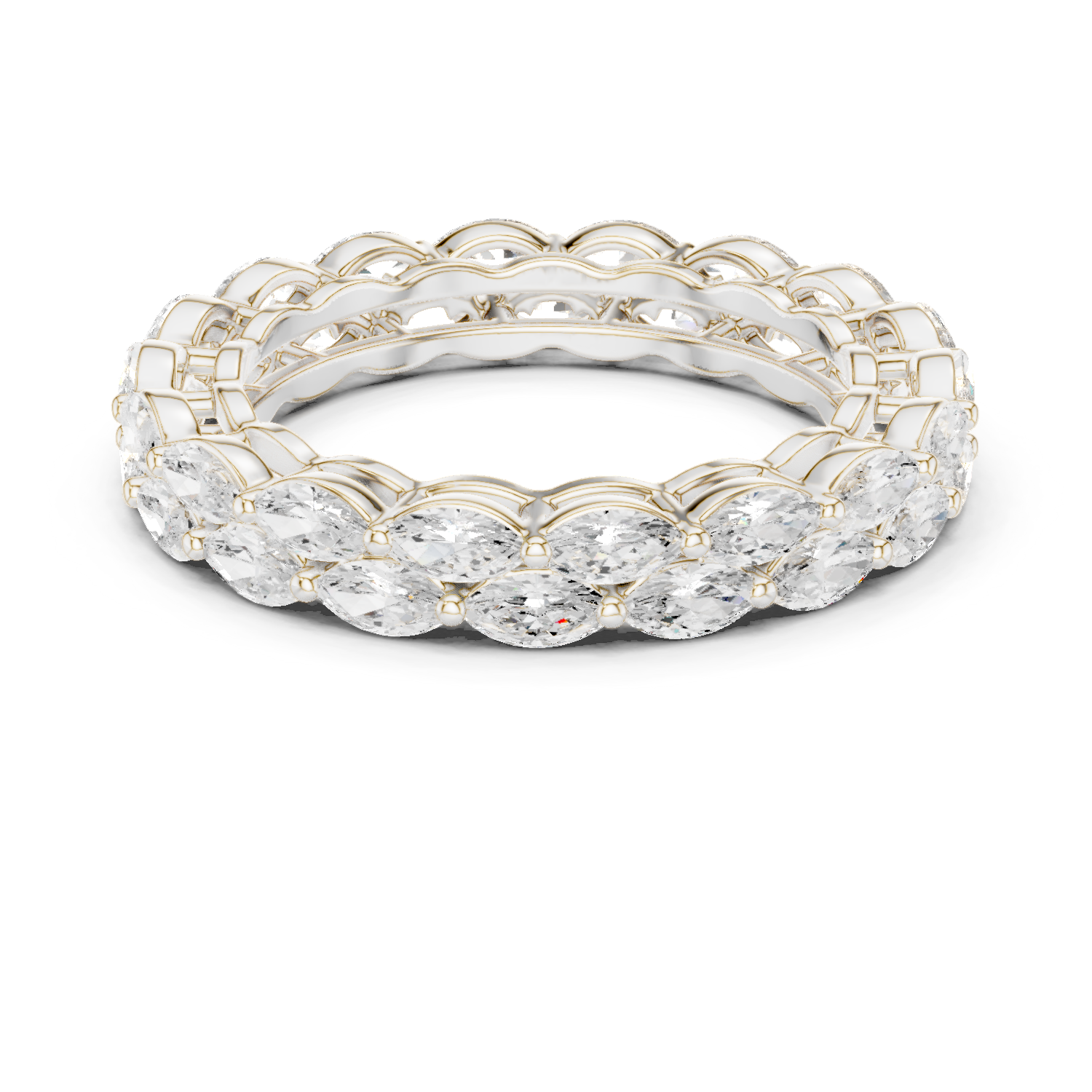 Ivy Vine Lab Grown Diamond Tapered Trio Ring