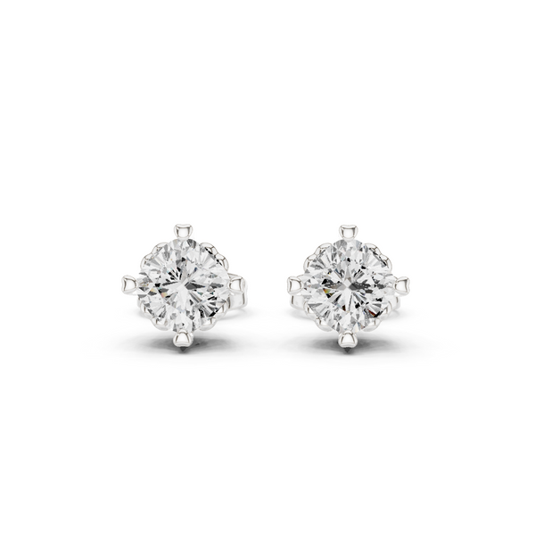 Exquisite Cushion Diamond Lab Grown Diamond Earrings