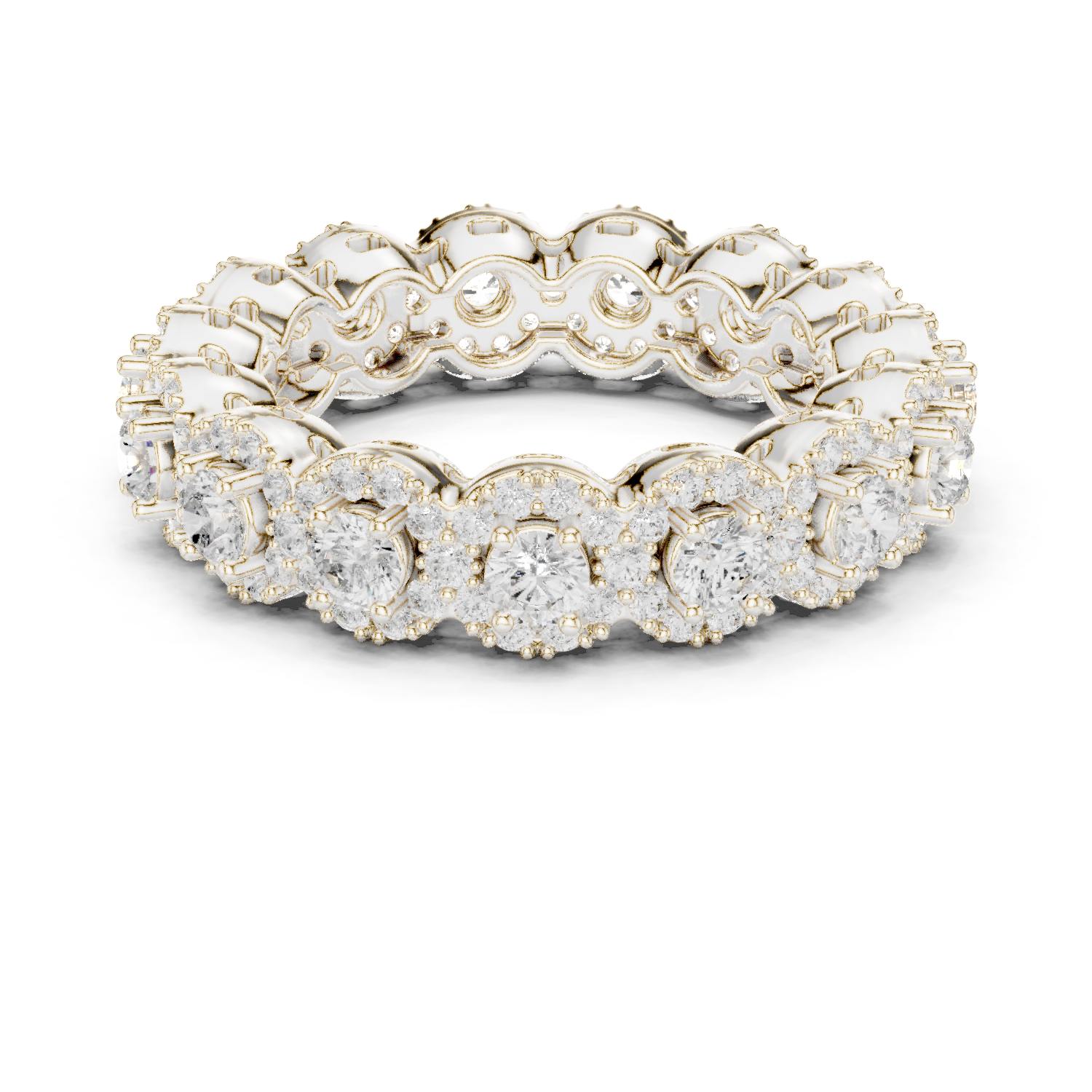 Moon Flower Lab Grown Diamond Bold Geometric Ring