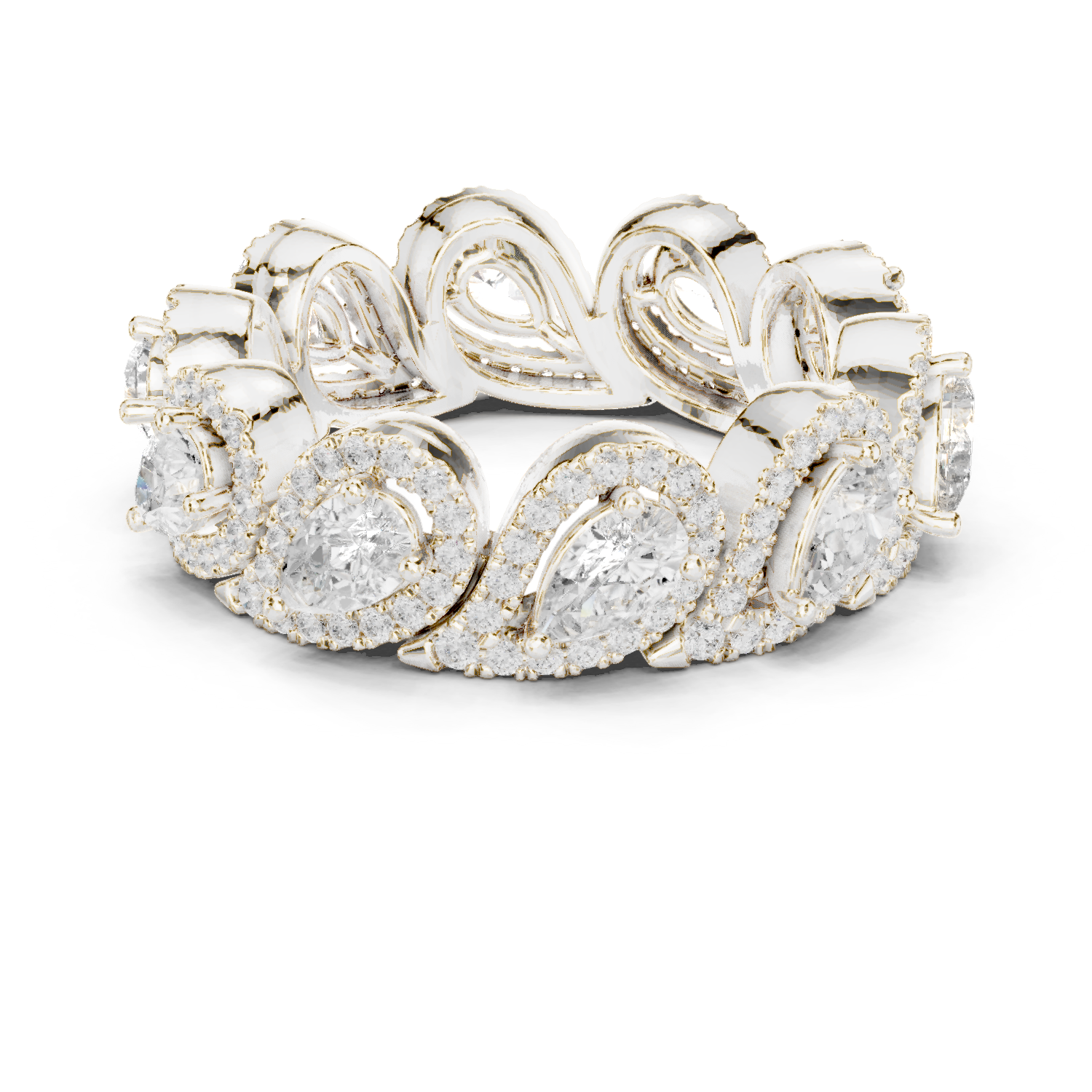 Twilight Veil Lab Grown Diamond Vintage Filigree Ring