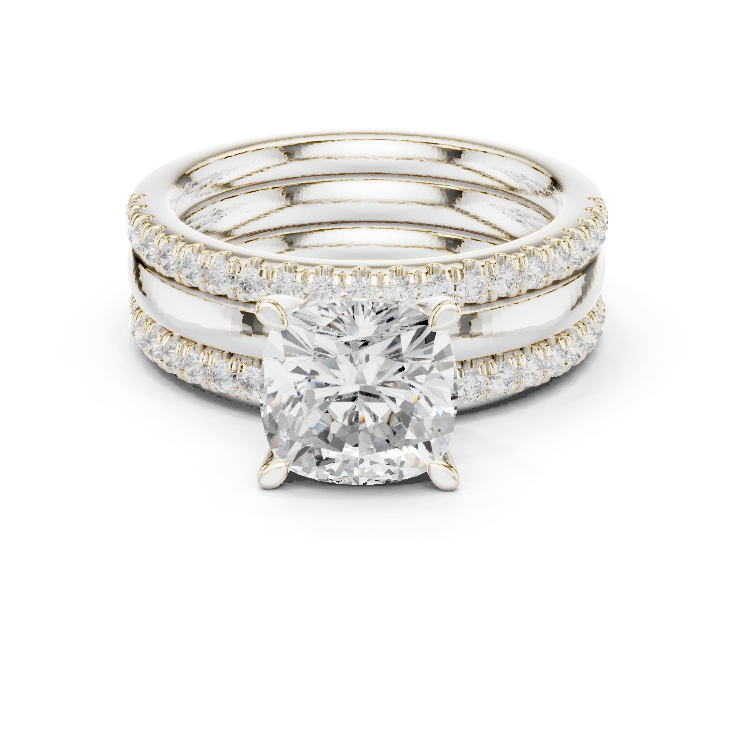 Jasmine Vine Lab Grown Diamond Tiered Halo Ring