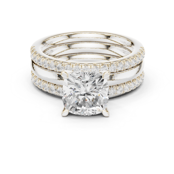 Jasmine Vine Lab Grown Diamond Tiered Halo Ring