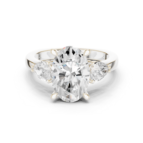 Coastal Cliff Lab Grown Diamond Swirl Bypass Ring