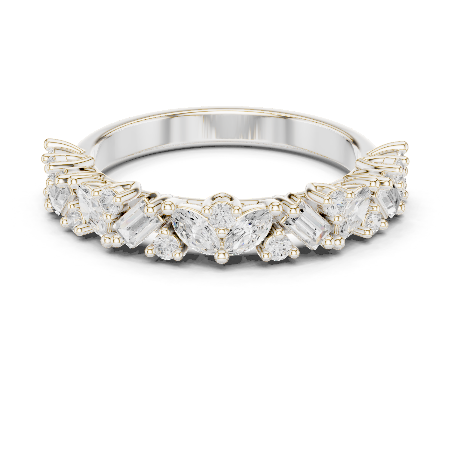 Summit Crest Lab Grown Diamond Intertwined Pave Ring