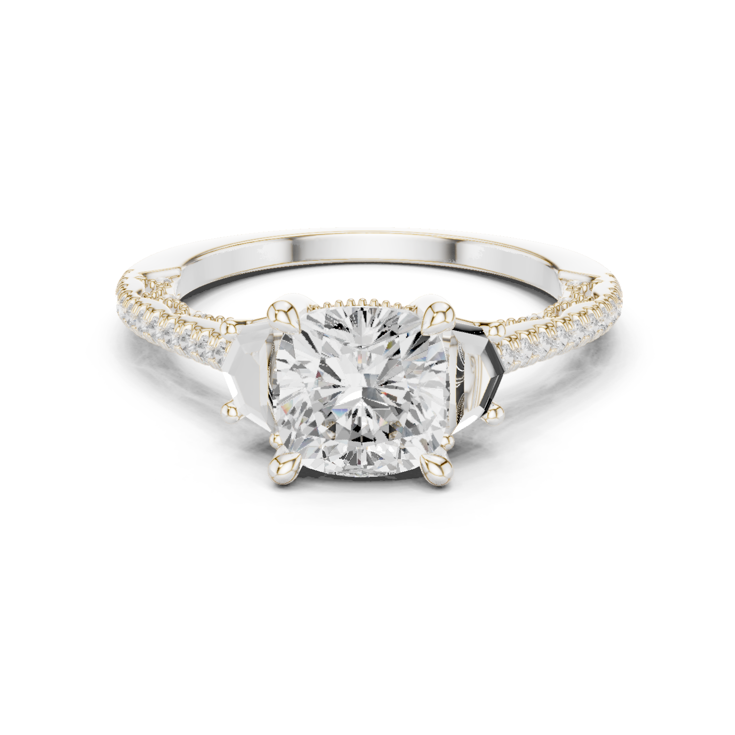 Moorland Mist Lab Grown Diamond Elevated Solitaire Ring