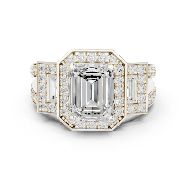 Daisy Chain Lab Grown Diamond Antique Estate Ring