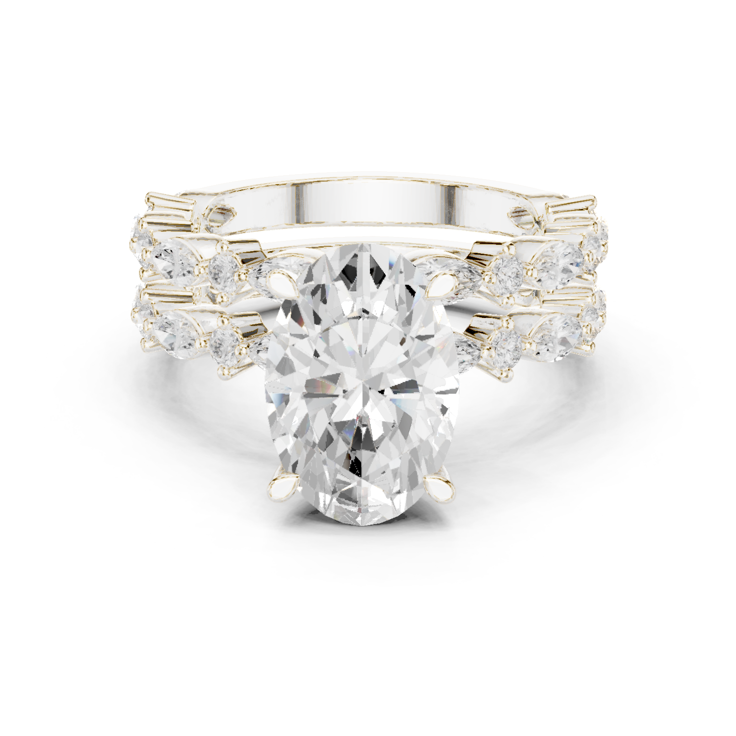 Coral Reef Lab Grown Diamond Two Tone Solitaire