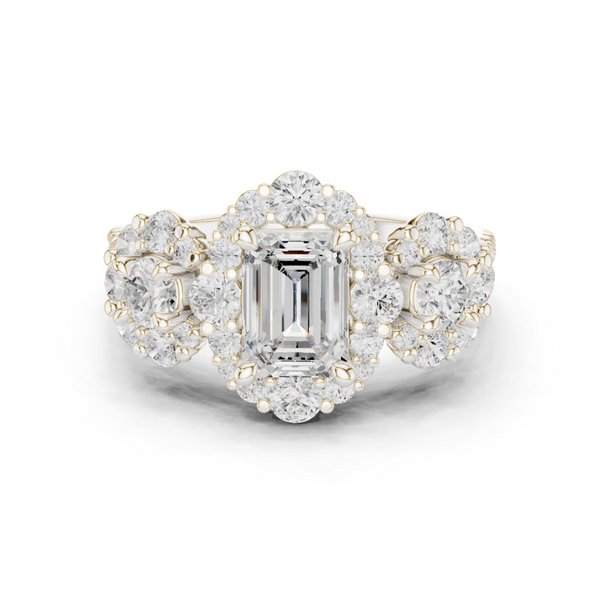 Meadow Frost Lab Grown Diamond Pave Cluster Ring