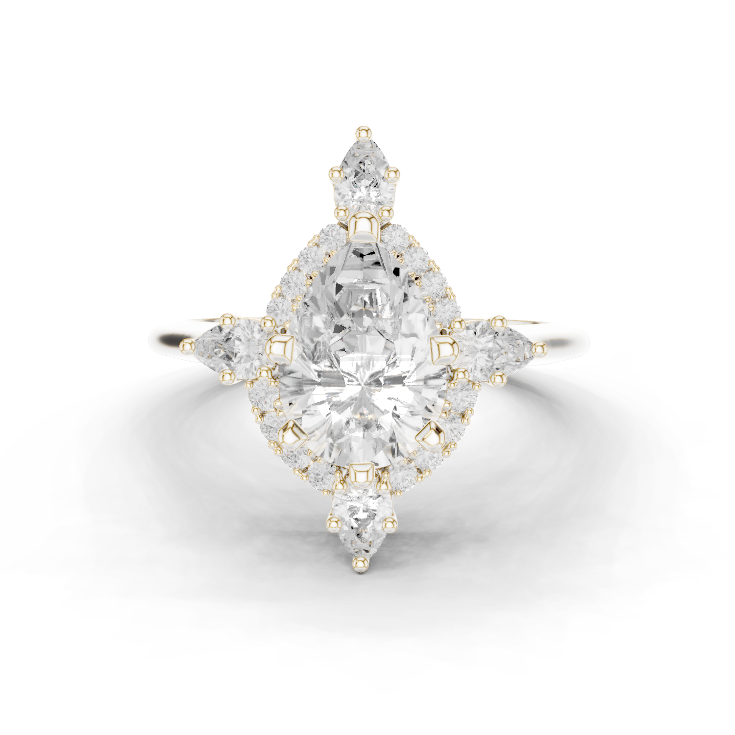 Prim Rose Lab Grown Diamond Hidden Basket Ring