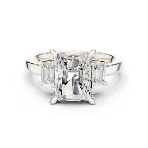 Stream Bed Lab Grown Diamond Contoured Wave Band