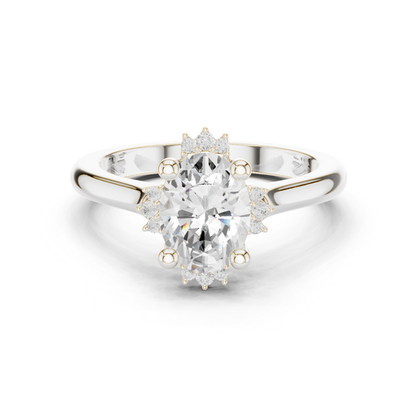 Moorland Glow Lab Grown Diamond Offset Art Ring
