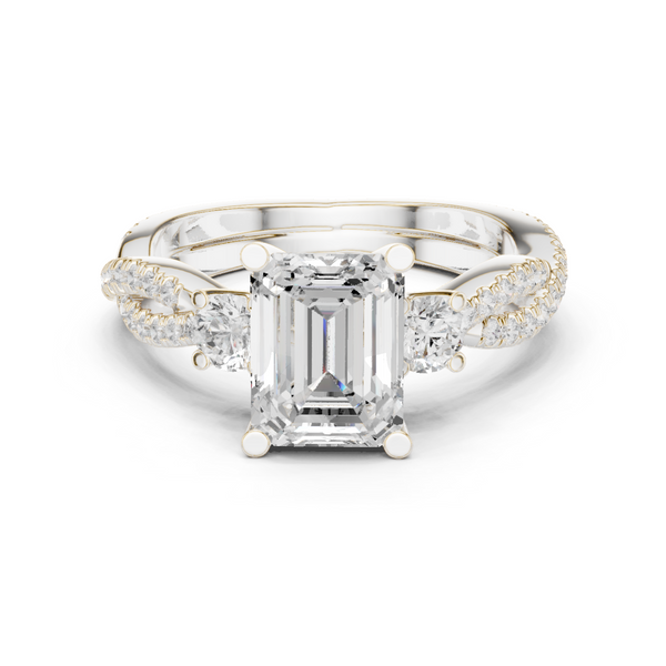 Island Breeze Lab Grown Diamond Three Stone Ring
