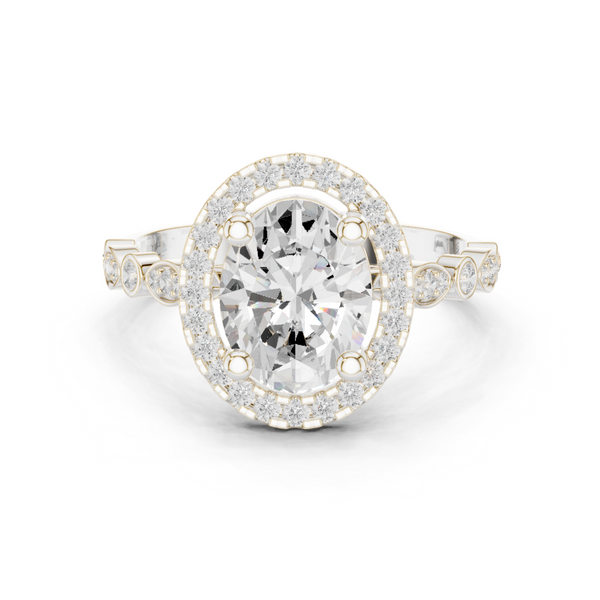 Barley Field Lab Grown Diamond V Shaped Ring
