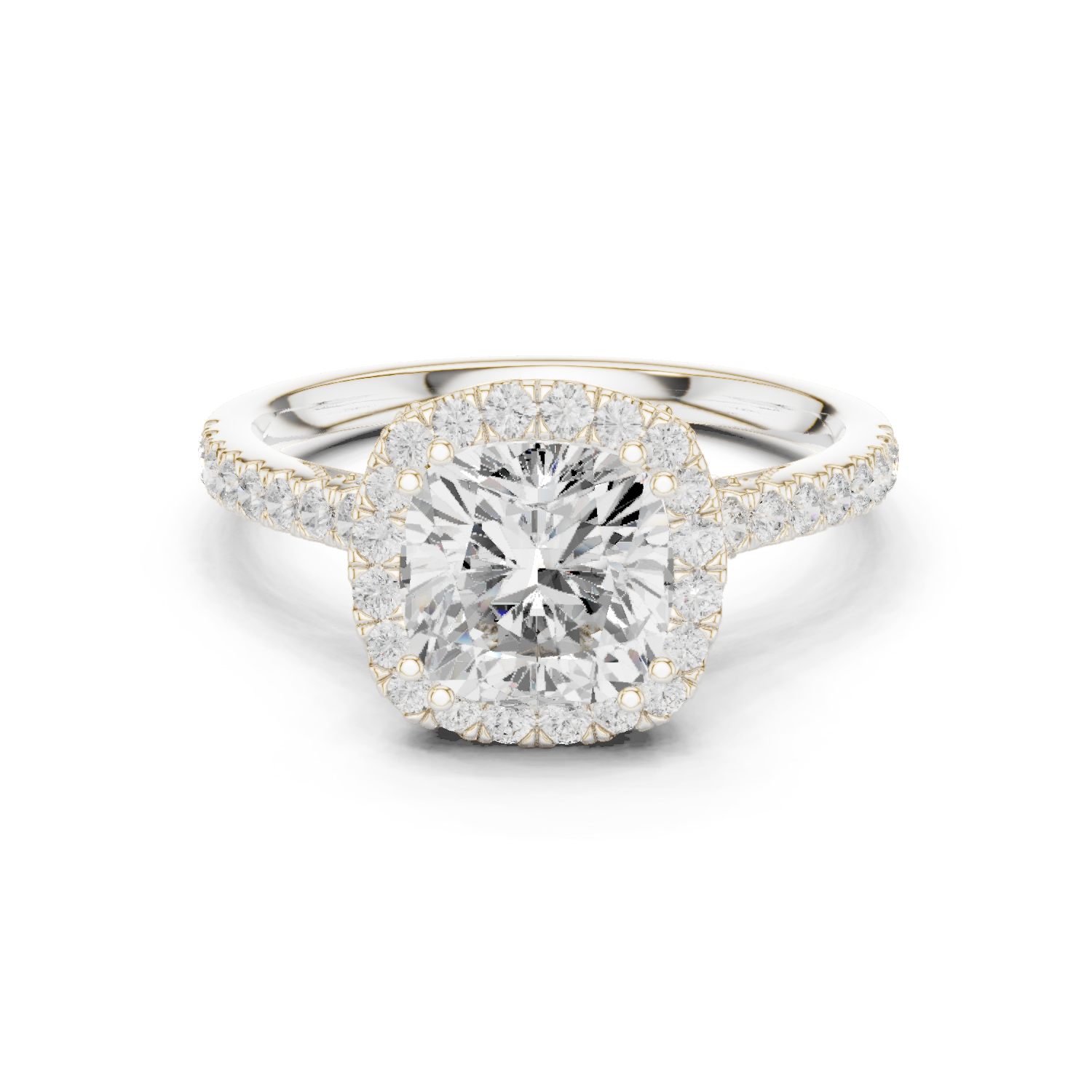Lava Rock Lab Grown Diamond Split Path Ring