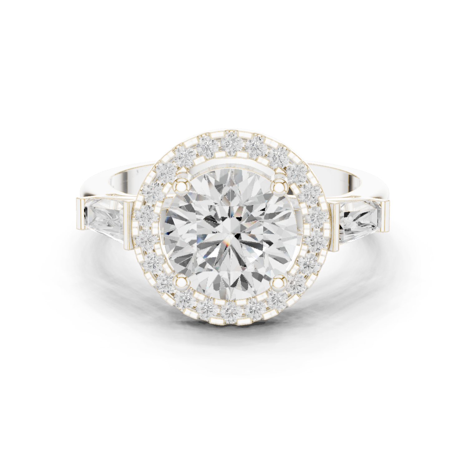 Iris Bloom Lab Grown Diamond Elevated Wire Ring