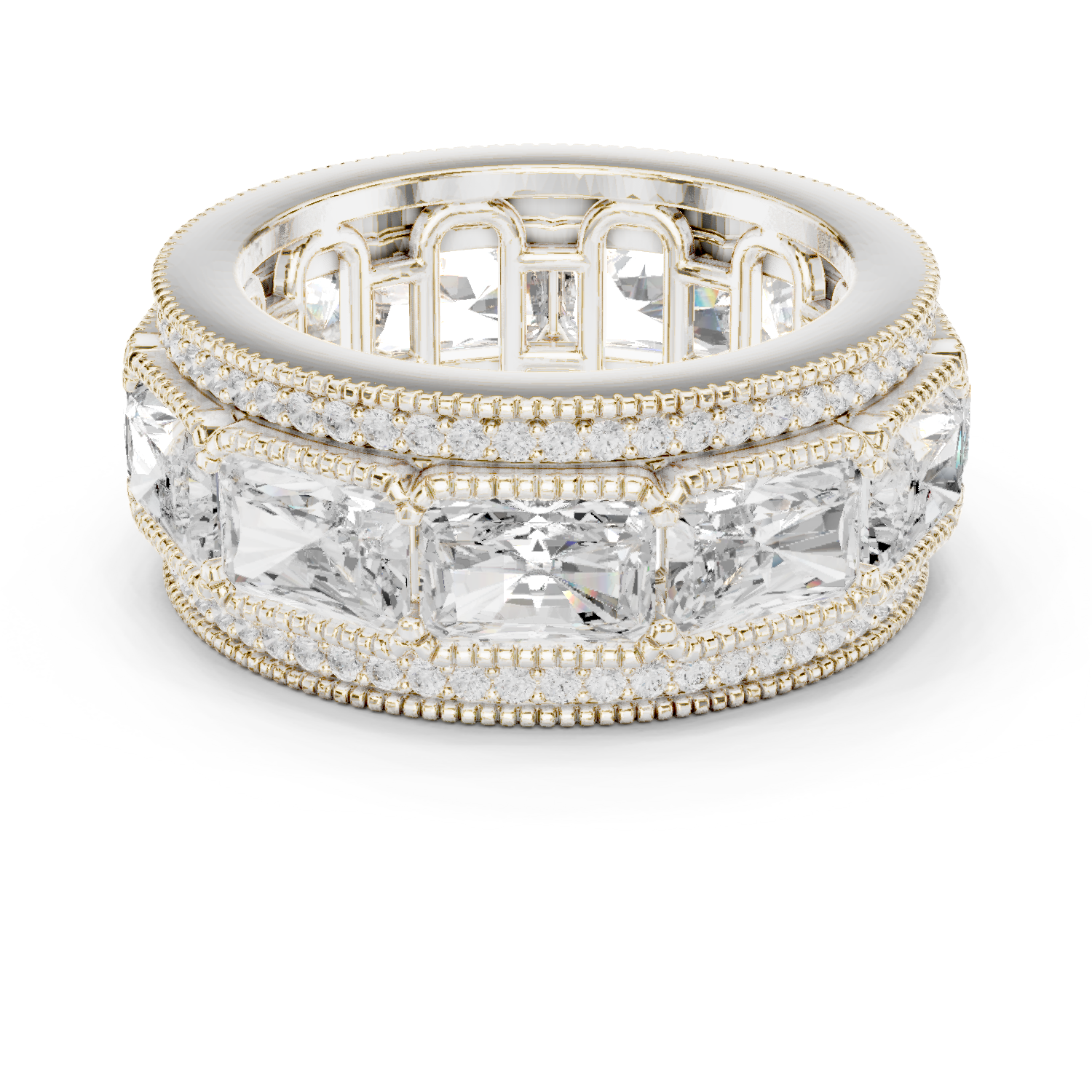 Valley Dew Lab Grown Diamond Contour Stack Ring