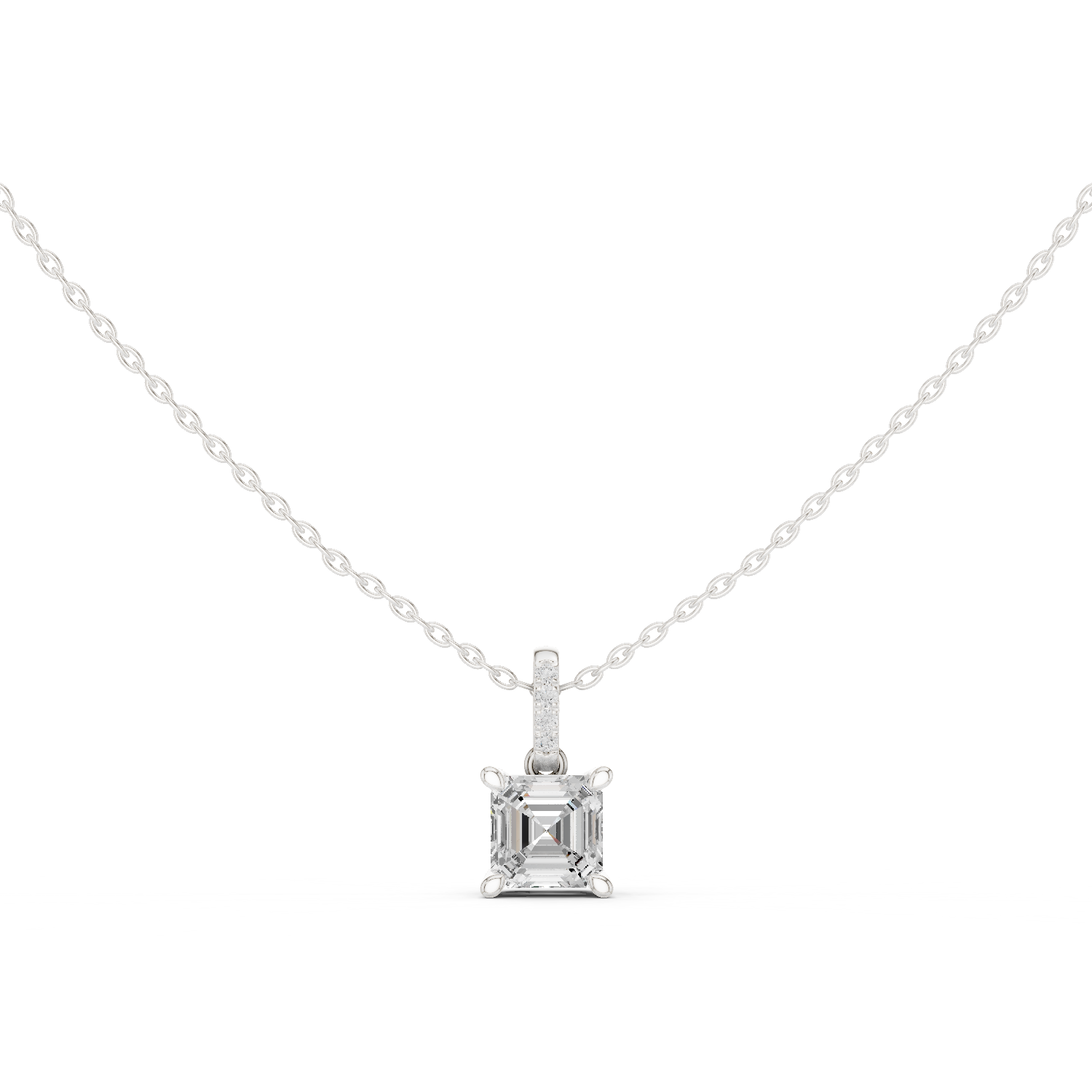 1.5 ct Asscher Diamond Lab Grown Diamond Ring