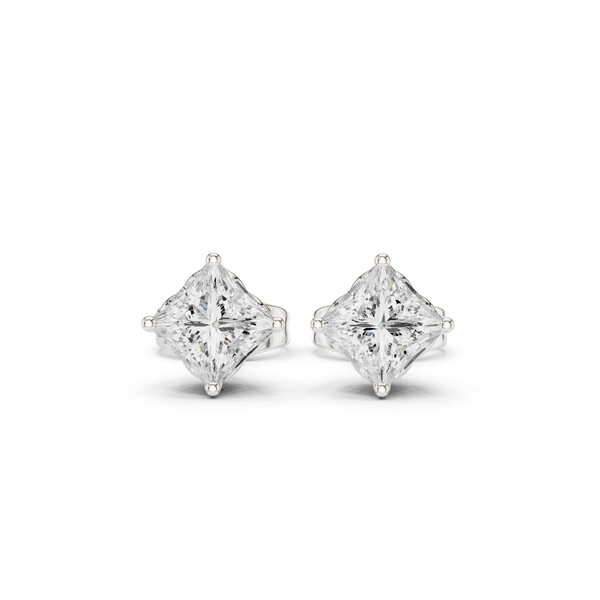 Princess Diamond Lab Grown Diamond Earrings