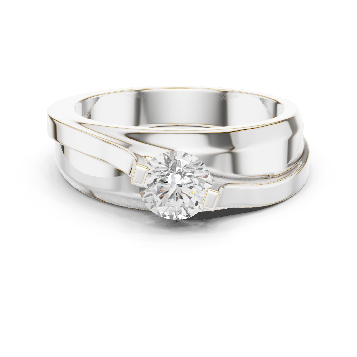 Round Solitaire Diamond Lab Grown Diamond Ring 0.8ct