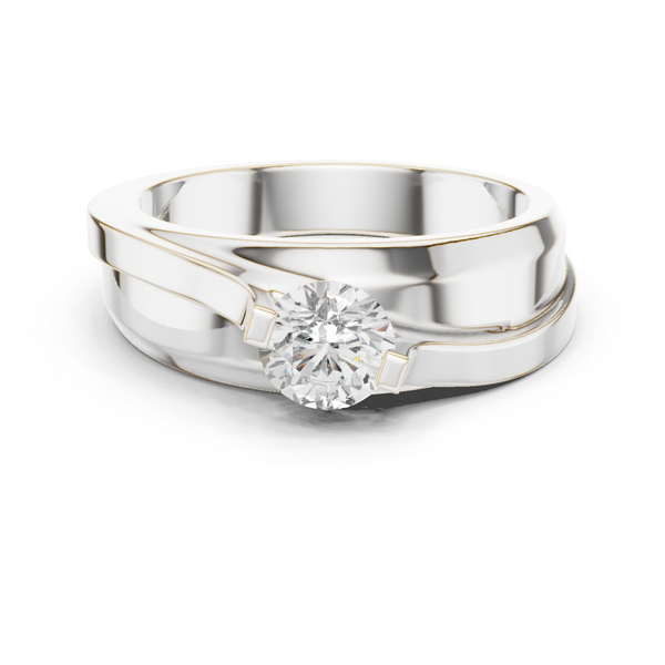 Round Solitaire Diamond Lab Grown Diamond Ring 0.8ct
