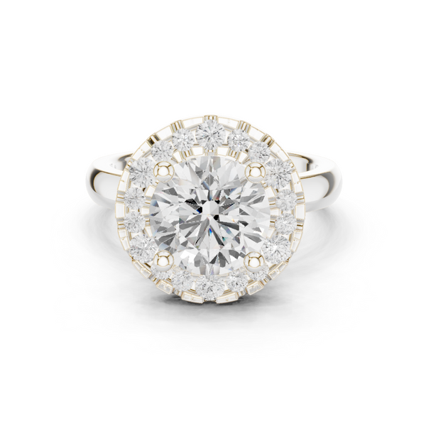 Honey Bee Lab Grown Diamond Teardrop Crown Ring