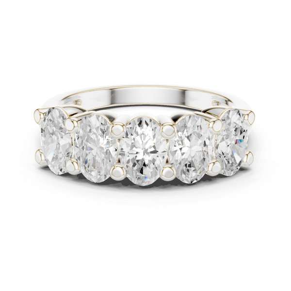 Sunflower Fields Lab Grown Diamond Three Stone Band