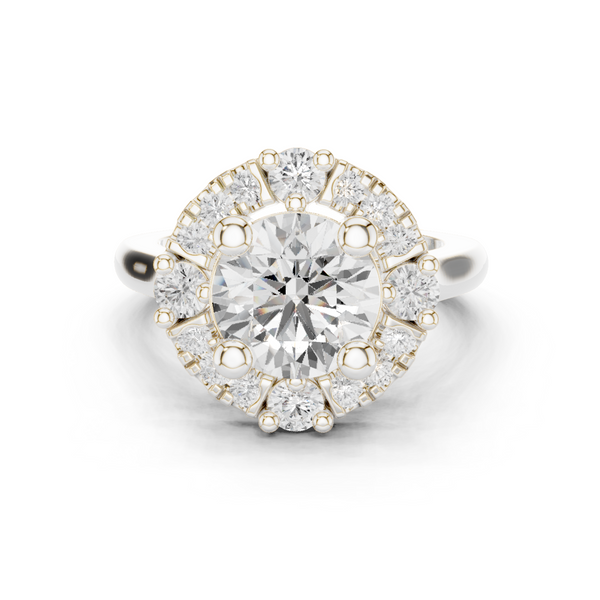 Marigold Glow Lab Grown Diamond Custom Stack Band