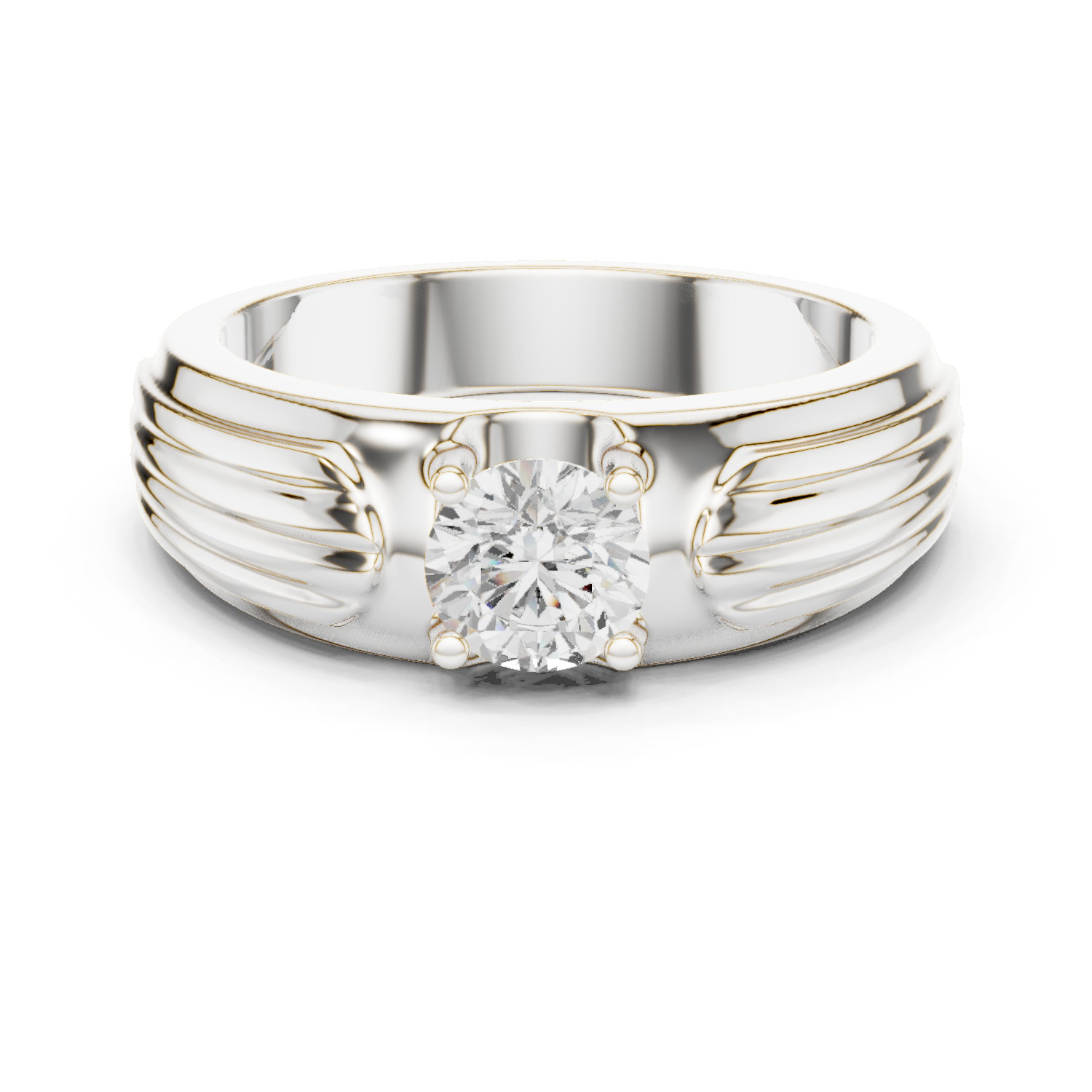 0.8 ct Round Solitaire Diamond Lab Grown Diamond Ring