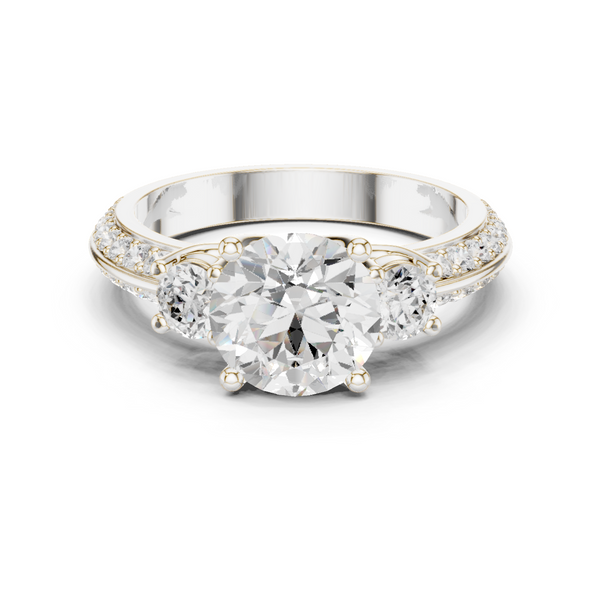 Fox Glove Lab Grown Diamond Cushion Halo Ring